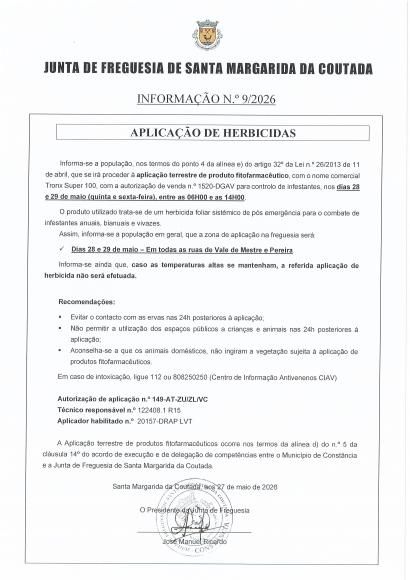 Informa&ccedil;&atilde;o n.&ordm; 9/2026