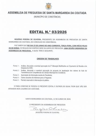 Edital n.&ordm; 3/2026