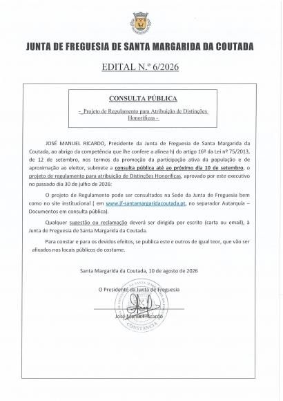 Edital n.&ordm;6 2026