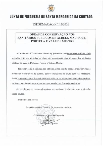 Informa&ccedil;&atilde;o n.&ordm; 12/2026