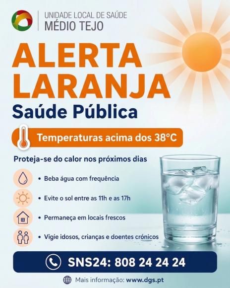 Alerta Laranja para o tempo quente - Temperaturas acima dos 38&ordm;