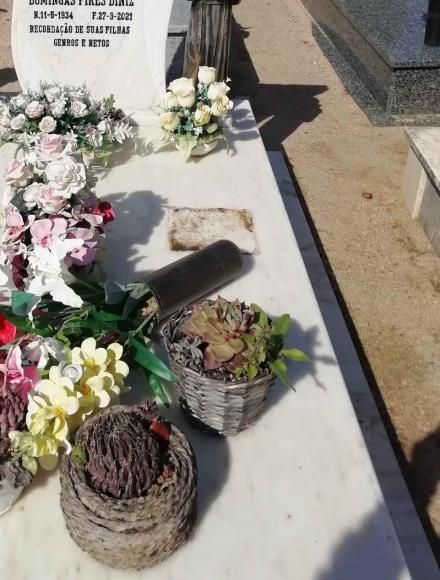 Vandalismo e furto no Cemit&eacute;rio da Portela