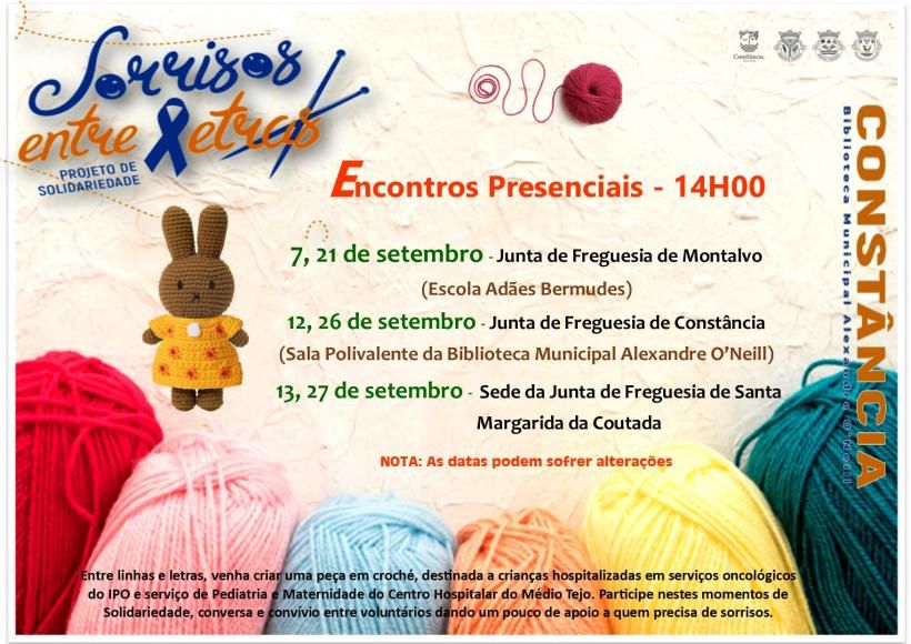 Encontros Sorrisos Entre Letras em Setembro.